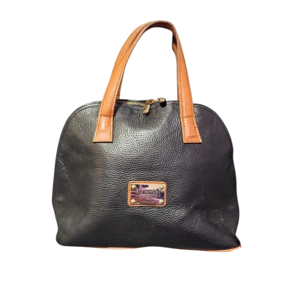 Valentina Leather Top Handle Satchel